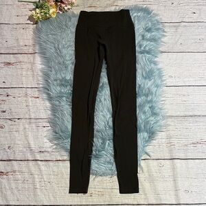 Heynuts Yoga Pro 7/8 High Waisted Compression Leggings Dark Green sz XS